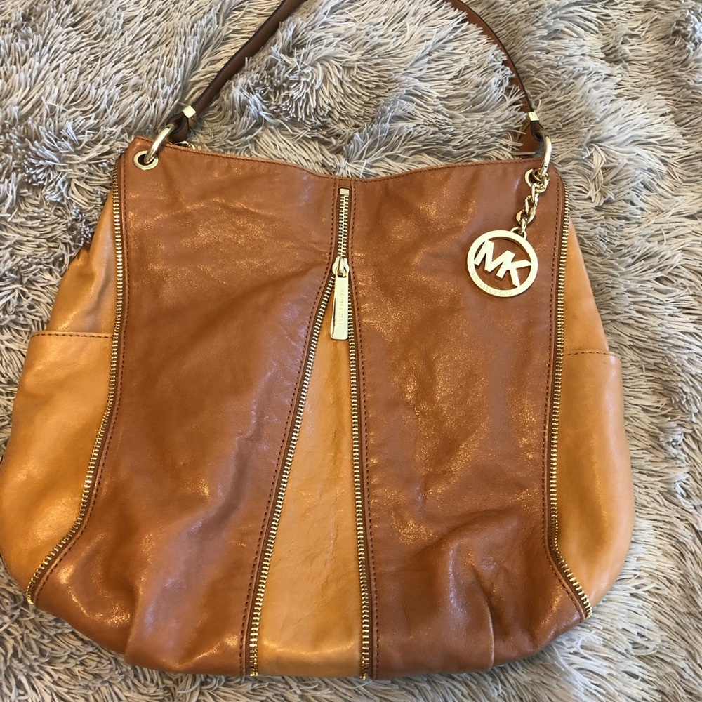 Tan/brown Michael Kors purse